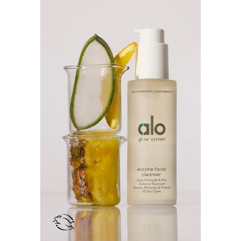 ALO Enzyme Facial Cleanser Pineapple Enzymes Aloe Avocado Oil 3.2 fl oz Wellness